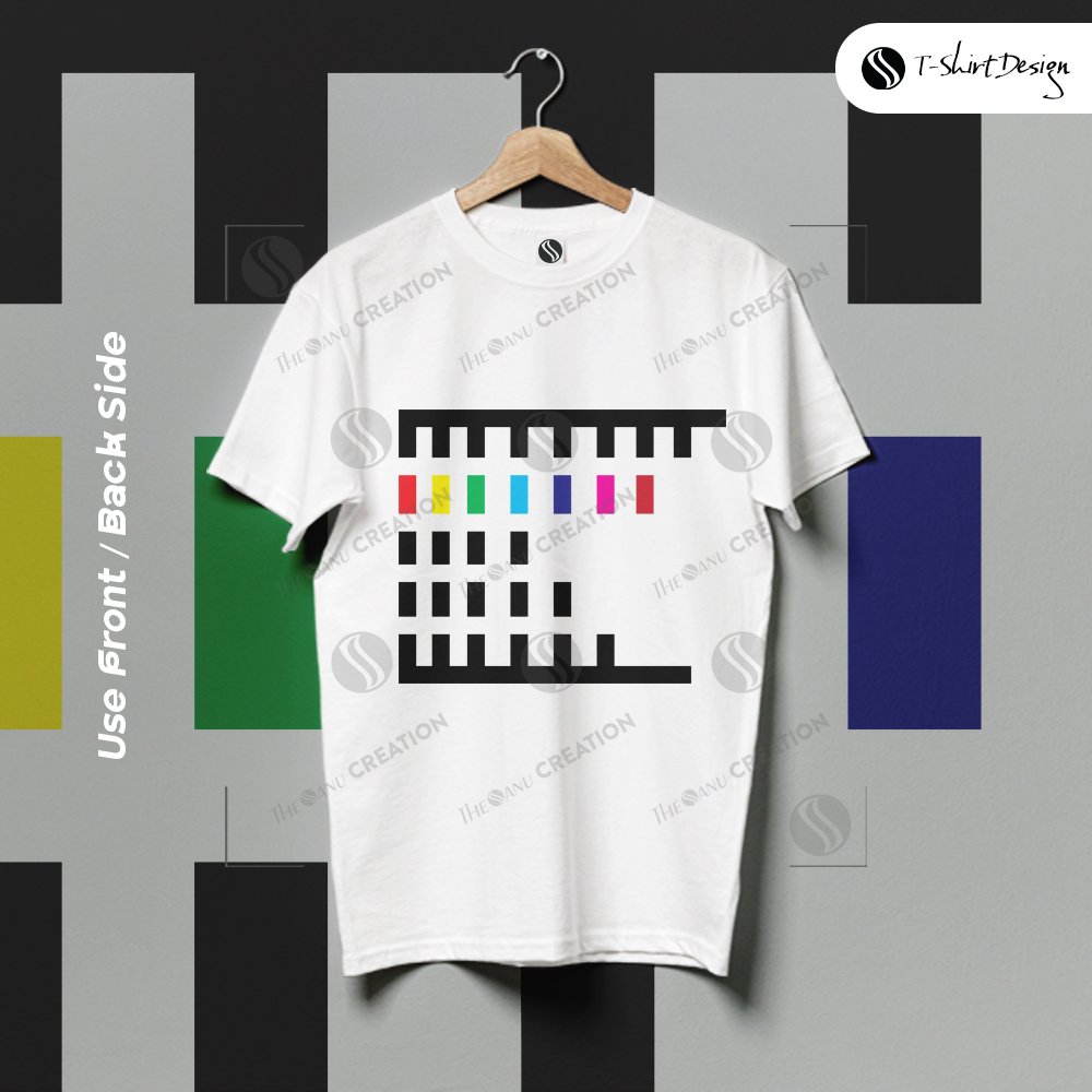 Colorful Rectangle T-Shirt Design