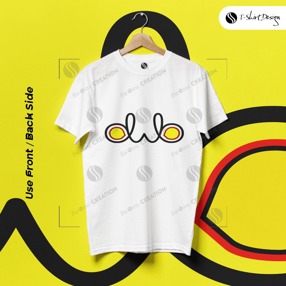 Creative W with Eye T-Shirt Design