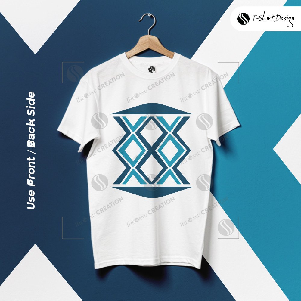 Rhombus Design Pattern T-Shirt Design